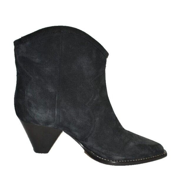 New! Isabel MarantDarizo 60MM Suede Booties Faded Black Size 41 11 US DD477 - Picture 4 of 6